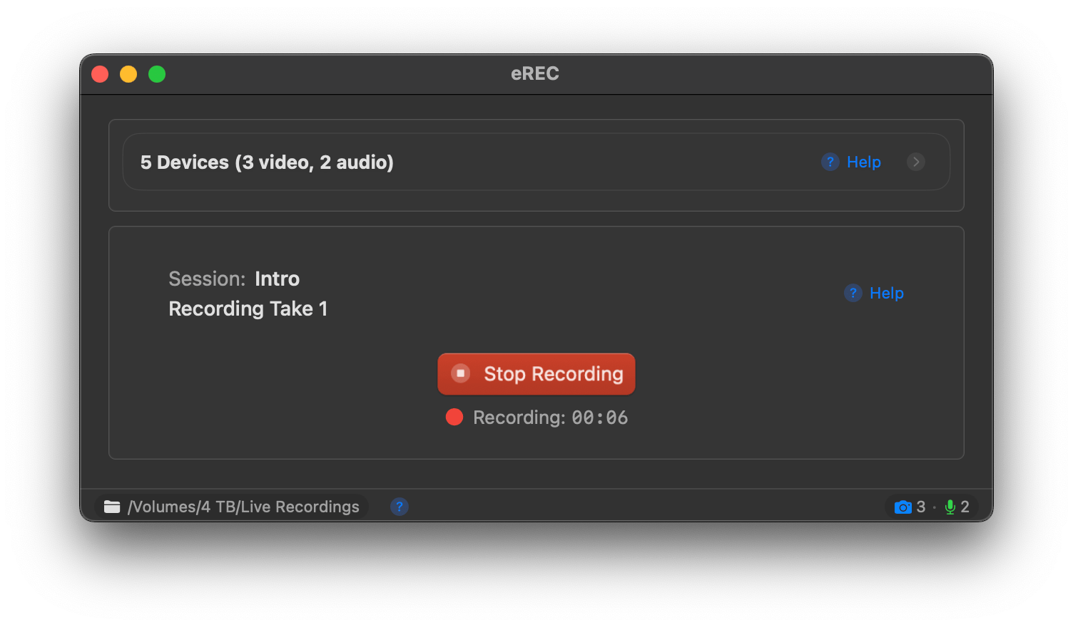 Feature: Simple Recording